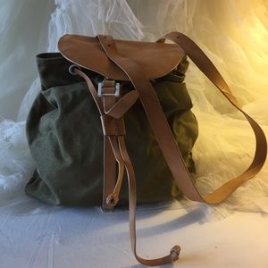 Rustic Unisex Kate Spade Canvas Backpack